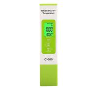 Zerodis Kit di Test dell'Acqua C-100 Tester di salinità 5 in 1 TDS EC Tester di Acqua di Mare Tester di qualità dell'Acqua Multifunzione con retroilluminazione