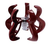 Zerodis Kit Generatore Eolico Ad ASSE Verticale a 5 Pale da 800 W e 24 V con Corpo in Lega di Alluminio e Fibra di Nylon per la Generazione di Energia Stabile in Aziende Agricole