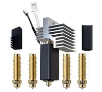 Zerodis Kit Hotend da 0,4 Mm, Sostituzione Gola Interamente in Metallo per Stampante 3D Carbon con Ugelli da 0,2 Mm 0,4 0,6 0,8, Dissipatore di Calore di Raffreddamento