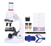 Zerodis Kit Scientifico per Microscopio per Bambini con Adattatore per Telefono con Luce LED per Giocattoli Educativi per Bambini Regali di Esplorazione della Biologia Homeschool per