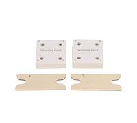 Zerodis Kit Set di Gomma per Tessitura di Braccialetti, Materiale Composito di Carta, Ideale per Principianti e Bambini, Include 30 Carte per Tessitura, 2 Navette e Borsa per la Conservazione