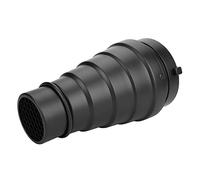 Zerodis Kit Snoot con Accessorio Griglia, Lega Nera, Forma Conica, Controllo della Luce per la Fotografia con Flash Stroboscopico