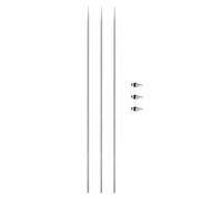 Zerodis Kit Sostituzione Ugello e Ago Aerografo, 0.4mm Acciaio Inox 3 Pezzi | Compatibile con la Maggior Parte dei Modelli di Pistole a Spruzzo, Facile da Installare, Acciaio Inossidabile Resistente