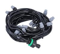 Zerodis Kit Tubi di Irrigazione da 15 M 49,2 Piedi 4 7, Ugelli Atomizzatori da 20 Pezzi con Ampia Gamma di Irrigazione, per Giardino, Serra, Agricoltura, Prato, Terrazza