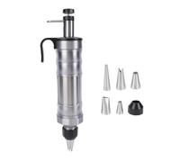 Zerodis Kit Ugelli Pressa per Biscotti in Acciaio Inossidabile, Set per Pressa per Biscotti, Beccucci per Spremere, Kit per Decorare Torte, Glassa, per Dolcetti Fatti in Casa,