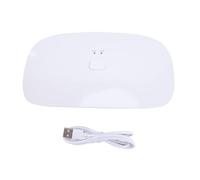 Zerodis Lampada Curiosa UV, Efficiente e Veloce, Alimentata a Batteria, Compatta con il Timer per le Nail Art, Protezione dello Schermo del Telefono Cellulare con Forte Indurimento (21 perle di