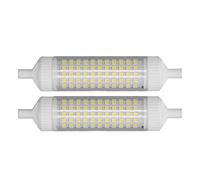 Zerodis Lampadina LED R7S, Faretto a Risparmio Energetico, 15 W Dimmerabile 118 Mm per Uso Esterno e Pubblicitario (luce bianca)