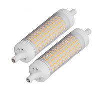 Zerodis Lampadina LED R7S, Faretto a Risparmio Energetico, 15 W Dimmerabile 118 Mm per Uso Esterno e Pubblicitario (Luce calda)