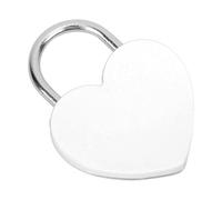 Zerodis Lucchetto in Metallo a Forma di Cuore con Chiave, Lucchetto Decorativo per Scrigno del Tesoro per Portagioie, Zaino, Regalo per Coppie Romantiche (WHITE)