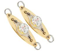 Zerodis Luce LED per Esca da Pesca, Esca Artificiale Lampeggiante Ad Alta luminosità per Pesca in Acque Profonde, Lega di Zinco e PVC, Bianco, 2 Pezzi