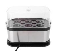 Zerodis Macchina per la Produzione di Uova Sode Intelligente in Acciaio Inossidabile, capacità dell' con un Pulsante di Avvio, Macchina per la Produzione di Uova Sode Portatile, Pentola a Vapore