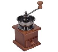 Zerodis Macinacaffè Manuale, macinacaffè Manuale in Faggio retrò con Anima in Acciaio Inossidabile, Macinatura da Grossolana a Fine Regolabile per Uso in Ufficio Domestico