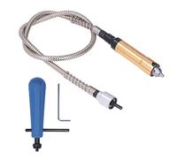Zerodis Mandrino di Prolunga per Smerigliatrice Sospesa con Albero Flessibile per Trapano Elettrico Trapano Elettrico Gomma ABS Lega di Alluminio da 0,3 a 6,5 mm 10000 Giri/min per Lucidatura
