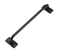 Zerodis Manici, Maniglia Stile Industriale in Ferro per Porta Scorrevole con Accessori per Mobili Armadietto Cancelli Garage Capannoni, Colore Nero, S/L Opzionale (S)