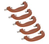 Zerodis Manico per Valigie in Plastica in Stile Vintage Manico della Valigia, Design Ergonomico, Ampia Applicazione, 5 Set di Plastica, con Viti per Custodie, Cassette degli Attrezzi, Mobili (Rosso