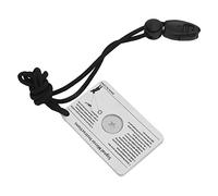 Zerodis Materiale Acrilico di Protezione di Emergenza con Corda Compatta e Portatile per l'escursionismo, la Pesca e le attività all'aperto, Specchio di Segnalazione per le Emergenze