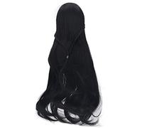 Zerodis Materiali Artigianali Capelli Ricci per Bambole Circonferenza della Testa da 21 a 24 Cm con Filo in Fibra Ad Alta Temperatura Capelli Pieni e Spessi per Acconciature Fai da Te Parrucca Lunga