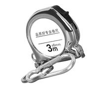 Zerodis Metro a Nastro Mini Righello Portatile Compatto in Acciaio Al Carbonio con Scala Chiara, Ideale per Tessuti e Progetti di Cucito Portachiavi con Metro a Nastro in Acciaio