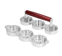 Zerodis Mini Burger Press Paskette Portettle per Viaggiare e accampamento: Forme di Produzione di Uniformi Facili da usarsi) per Barbecue All'aperto