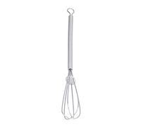 Zerodis Mini Frullino per le Uova Spinta a Mano Frusta per Uova Acciaio Inossidabile di Piccole Dimensioni Leggero con Gancio per Mescolare Creme Salse Sugo