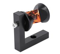 Zerodis Mini Prisma per Stazione Totale, Materiale in Vetro e Alluminio, Riflessione a 360 Gradi con Struttura Compatta per Misurazioni Ferroviarie e Tunnel