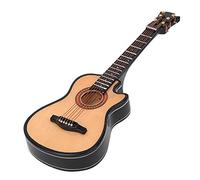 Zerodis Modello di Chitarra Classica Acustica in Miniatura, Decorazione in Legno con Supporto per Sala Musica e Idea Regalo, Misure Disponibili 16 Cm 20 Cm 25 (16 cm)