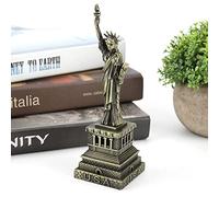 Zerodis Modello di Edificio in Metallo della Statua della libertà, Decorazione da Scrivania da 15 Cm, Regalo, Replica di Un Famoso Punto di Riferimento con Dettagli Pregiati per