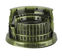Zerodis Modello in Miniatura Romano del Colosseo Romano da 5,1 Pollici in Bronzo in Ferro Battuto in Ferro Storico Architettura da Banco per gli Appassionati di Storia