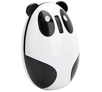 Zerodis Mouse Compatto e Silenzioso Dal Design Panda, Ricarica USB Wireless da 2,4 GHz per Laptop e Bambini