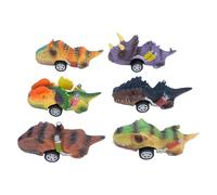 Zerodis Ms. Dinosaur Auto Giocattoli con Quattro Passi, PVC PVC Educational Dinosaurus Giocattoli per Ragazzi