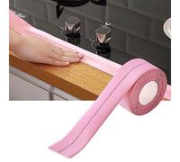 Zerodis Nastro per Calafataggio Striscia per Calafataggio Impermeabile in PVC Autoadesivo per Lavelli Lavabi Vasche da Bagno Installazione Facile (rosa.)