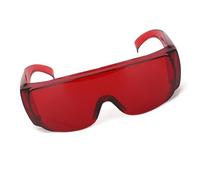 Zerodis Occhiali di Protezione, Occhiali Protettivi per Taglio con Incisione, Lunghezza d'onda 405-1064 Nm, Opzioni Verde Rosso per Professionisti e Hobbisti (rosso)