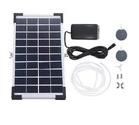 Zerodis Ossigenatore Ad Energia Solare, 3 modalità Pompa di Ossigeno per Acquario Super Silenziosa Pompa di Aria per Acquario Aeratore di Ossigeno per Stagno per Pesca All'aperto