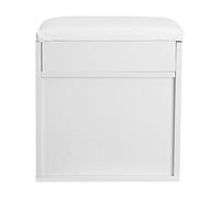 Zerodis Panca Portascarpe, Organizer per Corridoio D'ingresso in Legno con Sedile Imbottito e 2 Ripiani, per Riporre Scarpe e Articoli Vari