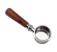 Zerodis Parti della Macchina da caffè Maniglia per Portafiltro per caffè in Acciaio Inossidabile a 3 Orecchie con Cestello Filtro Rimovibile Strumento per Maniglia per Filtro Barista per Macchine da