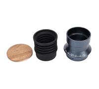 Zerodis Parti della Macchina da caffè Soffietto per Fondi di caffè Soffiatore in Silicone Contenitore per Chicchi Monodose con Coperchio in Legno Macchina per Imbuto Monodose Accessori per