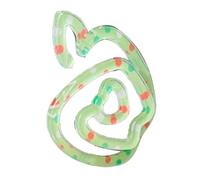 Zerodis per Agenda a Forma di Frutta con Segnalibro in Acrilico con Design Adorabile per Ufficio, Scuola, Lettura a Casa, Regalo, Bambini, Studenti (verde colorato)