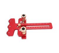 Zerodis per da Tavolo, per Strappi Sottili in Lega di Alluminio con 3 Pulegge per un Taglio Stabile e Sicuro, Guida Regolabile con Scale Incise per Scanalatura a U da 3/8" X /4"