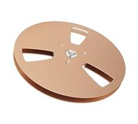 Zerodis Periferiche Audiovisive Bobina in Lega di Alluminio Design a 3 Fori Riduzione del Rumore per Lettori di Nastri da 1/4 di Pollice e Registratori a Bobina 7 Pollici di Avvolgimento Vuoto (GOLD)