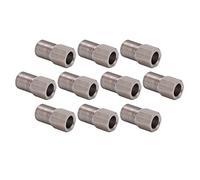 Zerodis Pezzi di Ricambio per Biciclette Dado di Compressione Freno Idraulico in Acciaio 10 Pezzi 8 Mm Ottimo per Vite del Tubo Flessibile di Manutenzione del Freno della Bici Inossidabile