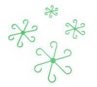 Zerodis Piante Porta Gambi Derificati Clamp/Holder di Supporto della Vite per Scalare 4 Dimensioni Diverse per i Giardinieri Domestici (Black) (Green)