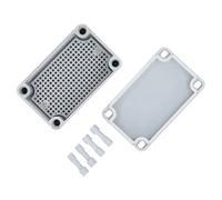 Zerodis Piastra di Montaggio della Scatola di Giunzione Elettrica Grigia Project Box/Cover Elettrico Fai Te Ip67 Involucro di Polvere Impermeabile per i Lavori Agricoli per Ufficio
