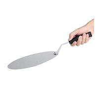 Zerodis Pizza di Resistenza Alla Corrosione in Acciaio Inossidabile per pipì una Pala Arrotondata, Comoda per L'uso di Strumenti di Cottura Ideali per Pancake e Pizze, Ideali per Fornai e Chef a