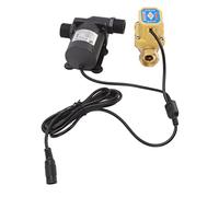 Zerodis Pompa Acqua Senza Spazzole DC, Pompa Booster per Scaldabagno Solare con Flussostato, 6 V-24 V, Filettatura Maschio G1/2, Acqua Circolatore Silenziosa