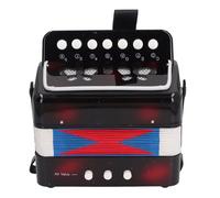 Zerodis Portalità dei Pulsanti per Bambini Strumento Musicale a 7 Tasti con Guida e Canzoni ABS SICURO Materiale (BLACK)