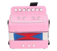 Zerodis Portalità dei Pulsanti per Bambini Strumento Musicale a 7 Tasti con Guida e Canzoni ABS SICURO Materiale (PINK)