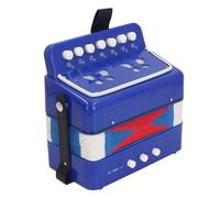 Zerodis Portalità dei Pulsanti per Bambini Strumento Musicale a 7 Tasti con Guida e Canzoni ABS SICURO Materiale (BLUE)