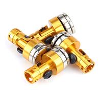 Zerodis Post del Corpo Magnetico in Alluminio 4 PCS per SCX10 1:10 Electric Rc Car Casting di Metallo Finitura Liscia Finitura Facile Installazione Multipli Colori Giallo Viola Viola (Yellow)