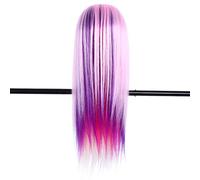 Zerodis Pratica di Styling dei Capelli Pratica di Styling di Allenamento per Parrucchiere con gli Studenti di Cosmetologia a 6 Colori in Fibra Ad Alta Temperatura per la Testa di Manichino Salone