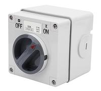 Zerodis Presa per Interruttore Impermeabile per Esterni con Blocco di Sicurezza Antipolvere, Guarnizione in Gomma Ad Alta Resistenza, Interno in Rame, Ideale per Uso Industriale e Domestico (1P 32A)